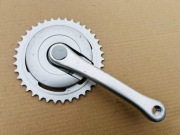 Prawa Korba SUGINO SHIMANO 170mm ramie mechanizmu srebrna ALU 38t Kwadrat