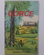Gorce mapa turystyczna z 1986 roku