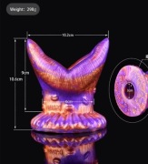 Hollow butt plug tunel korek analny xxl soft 298g mega miękki