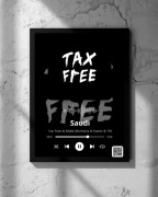 Plakat Tax Free „Saudi”