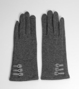 Rękawiczki damskie szare nowe polar Szachownica