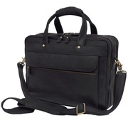 Torba męska skórzana na laptopa czarna Luxorro