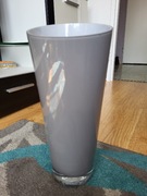 Wazon szklany szary piękny 