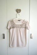 Weekend Max Mara | Nude zdobiona miękka bluzka M premium