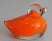 Szklana kaczka jak Murano figurka przycisk do papieru