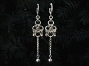 Kolczyki chainmaille stal chirurgiczna industrial punk cyber goth punk