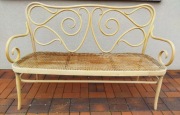 ławka sofa thonet rafia po renowacji