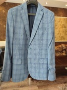 Garnitur wełniany - niebieski