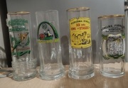 4 pamiątkowe wysokie kufle, nie używane.