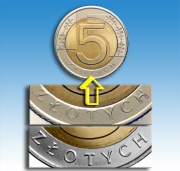 5 ZŁ 2025 MONETA [nr 143] > DESTRUKT > SŁABO WYBITY NAPIS "ZŁOTYCH" I ...