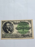 Banknot Columbian Exposition 1983 r Abraham Lincoln 