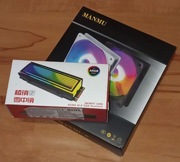 Zestaw Radiator Dysku M.2 ARGB 6 Diod Infinity CoolCirc +Wentylator 120 RGB