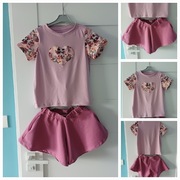 Nowy komplet, zestaw t shirt I spodenki-spodniczka "Jednorozec" rozmiar 116