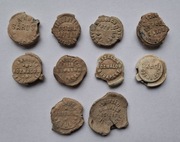Plomby 10 szt. ołowiane młynarskie zbożowe Austro-Węgry plomba zestaw #3