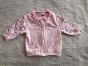 Zasuwana bluza dresowa w poziomki truskawki 68 jak nowa