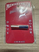 ODZNAKA ( PRZYPINKA ) do KLAPY MARYNARKI - KRAWATA z MOTYWEM FLAGI USA