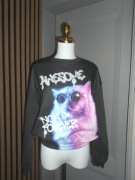 H&M  Bluza dziewczynka kot 164 cm #28 Nowa