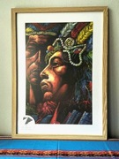 Peruwiański obraz „Duch Inków" w ramie