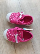 nowe BEFADO 21 różowe serduszka serca trampki tenisówki kapcie dziewczęce