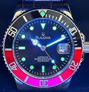 BULOVA Automatic Diver 10ATM 330H – FULL SET – Pepsi Bezel 