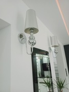 Kinkiet nowoczesny komplet 2 szt Glamour srebrna OKAZJA