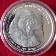 Goryl Kongo2019 1oz Ag999.