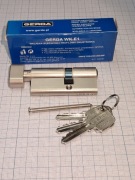 Wkładka patentowa z gałką GERDA40g/30 nikiel-satyna