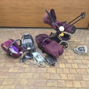 Wózek 4w1 Cybex Priam  + akcesoria - Mega zestaw!
