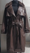 Body flirt płaszcz trench 48 ekoskóra futerko nowy