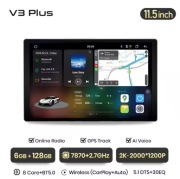 Radio android Junsun V3 Plus 6gb ram 128gb rom uis7870 do Skoda Octavia 3