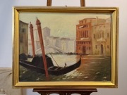 Julia Carson -" Pejzaż Wenecji "- obraz olejny na płótnie