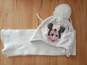 Czapka zimowa dziewczęca + szalik rozm.5/8 lat