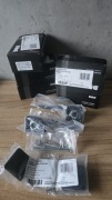 Klamki Atria DRE  x 4 szt + 1 x rozeta wc Atria DRE , czarny mat