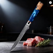 Nóż do usuwania kości, 67-warstwowa stal damasceńska