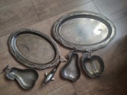 Patery,talerze w kształcie owoców i otwieracz 