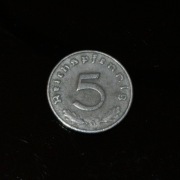 moneta 5 reichspfeningów III Rzesza 1941