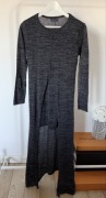 ZARA sukienka z dzianiny S szara