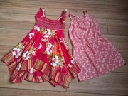 letnie sukienki 134 kolorowe rozkloszowane