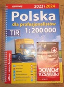 POLSKA 2023/2024 ATLAS SAMOCHODOWY TIR DLA PROFESJONALISTÓW EXPRESSMAP