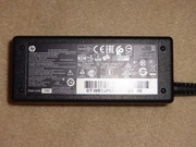 oryginalny zasilacz HP 19,5V 3,33A 65W wtyk 7,4mm z bolcem + kabel zasil.