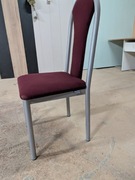 Krzesło bordowe, Nowy Styl, tapicerowane
