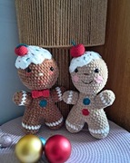 Piernikowy ludzik, pluszak handmade
