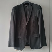 Garnitur czarny w prążki H&M - rozm.54