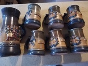 Kufle zestaw siedem sztuk PRL