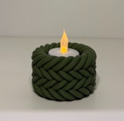Pleciony świecznik
