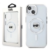 ORYGINALNE ETUI KARL LAGERFELD IKONIK MAGSAFE na IPHONE 15/14/13 BEZBARWNY