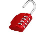 ZHEGE Kłódka szyfrowa, 4-cyfrowa kłódka szyfrowa, resetowalny zamek 