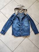 kurtka bluza dziecięca z kapturem koszula jeans dżins bawełna