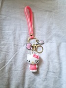 Różowy brelok do kluczy breloczek hello kitty emo cute y2k 