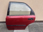 Drzwi Honda Civic 5 gen lewy tyl czerwone elektryka bez rdzy